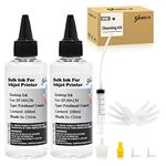 Printhead Cleaning Kit Compatible for Brother Epson HP Canon Nozzle Inkjet EcoTank Officejet Deskjet Pixma Printers-Liquid Printers Head Cleaning Suit Solution 100ml, 10ml Premium Syringe 2PK