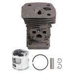 Cylinder Head Piston Kit,Chainsaw Cylinder Head Piston Kit 537320402 Replacement for Husqvarna 455 455E 460 Rancher