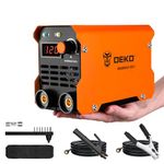 Mini Stick/Lift TIG Welder：DEKO 140Amp 220V MMA Portable ARC Welding Machine Kit IGBT Digital Display LCD Hot Start Arc Force Anti-Stick
