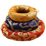 3pcs Tibetan Singing Bowl Cushion Singing Bowl Pillow Buddhist Sound Singing Bowl Holder Meditation Singing Bowl Cushion (Random Color)