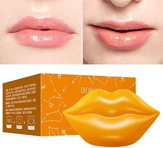 20PCS Lip Mask, Lip Sleep Mask Reduces Lip Lines and Restores Moisture, Moisturizing Plumping Lip Treatment Gel Treatment Lip Masks for Dry Lips (Honey)