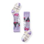 Smartwool Kids' Wintersport Yeti Pattern Full Cushion Merino Wool Over The Calf Socks, Ultra Violet, S