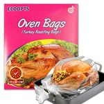 ECOOPTS Oven Bags Large Turkey Size Oven Cooking Roasting Bags for Turkey Chicken Meat Ham Seafood Vegetable (21.6×23.6 in/Bag） (550 x 600mm)