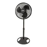 Lasko 16" 3-Speed Adjustable Tilting Oscillating Standing Pedestal Fan, Black