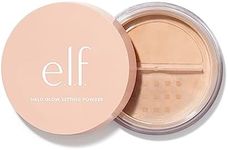 e.l.f., Halo Glow Setting Powder, Silky, Weightless, Blurring, Smooths, Minimizes Pores and Fine Lines, Creates Soft Focus Effect, Medium, Semi-Matte Finish, 0.24 Oz