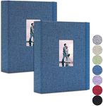 Vienrose Mini Polaroid Photo Album Book 208 Photos 2x3 Inch Pictures for Fujifilm Instax Mini 7s 8 9 11 25 26 40 50s 90 Evo Z2300 Instant Camera, Polaroid Snap Blue 2 Pack