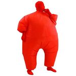 AirSuits Inflatable Fat Chub Suit Second Skin Fancy Dress Party Costume - RED