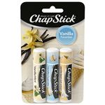 ChapStick Vanilla Favorites Lip Balm Vanilla Cupcake, Vanilla Bean Icecream, Vanilla Mint 3 count 4g