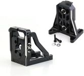 RC Front and Rear Motor Mounts 7760 Fit for TRAXXAS 1/5 X-Maxx 6S, X-Maxx 8S, 1/6 XRT 8S Monster Truck Aluminum Alloy Motor Mounts Upgrades Part, RC Car Quick Release Replacement (Black)