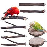 Deloky 8 PCS Natural Wood Bird Perc