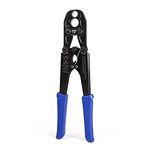 iCrimp Pex Crimping Tool, 1/2-inch & 3/4-inch Copper Ring Heavy Duty Dual Size, c/w Go/No-Go Gauge Meets ASTM F1807