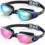 Aegend Swim Goggles, 2 Pack UV Prot