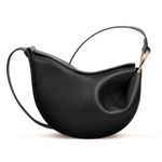 VOSTEVAS Crescent Bag for Women Leather Dumpling Bag Designer Shoulder Crossbody Bag Casual Handbag for Travel Working