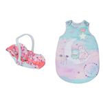 Baby Annabell Active Comfort Seat - Accessory & Sweet Dreams Sleeping Bag - To Fit Dolls up to 43cm - Glow in the Dark Effect -