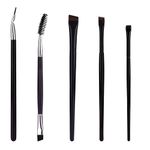 SAVITA 5pcs Makeup Brush, Angled Brow Brush Eyeliner Brush Kit Eyeliner Brush Fine Angled Fine Angled Eyeliner Brush for Gel Liquid Eyelashes Eyebrows Eye Cosmetics