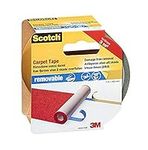 Scotch 42030750B Removable Double Sided Tape for Carpets and Rugs, Transparent