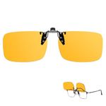 TJUTR Clip On Blue Light Blocking Glasses, Computer TV Gaming Glasses for Women Men, Improve Sleep & Reduce Eyestrain