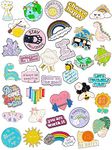 35 Pcs Enamel Pins Bulk Inspirational Saying and Quotes Lapel Pin Motivational Letter Alloy Brooches Pins Backpack Positive Phrase Badges Brooch for Friends Clothing Decor Jewelry Gift (Cartoon Style)