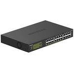 NETGEAR 24-Port Gigabit Ethernet Unmanaged PoE+ Switch (GS324P) - with 16 x PoE+ @ 190W, Desktop/Wallmount