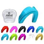 Mouthguard Slim Fit, Junior Gum Shield with Case for Kids Youth for School Combat Sports, MMA, Rugby, Judo, Karate, Hockey, Soccer, MMA Boxing, Martial Arts, Basketball & All Contact Sports Baby Blue