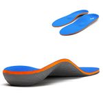 Full Length Metatarsal Arch Support Shock Absorption Orthotic Unisex Insoles for Flat Feet,Plantar Fasciitis,Relieve Foot Soreness,Suitable Athletic,Work Shoes(Size:UK-11,Length:11.61",Blue)