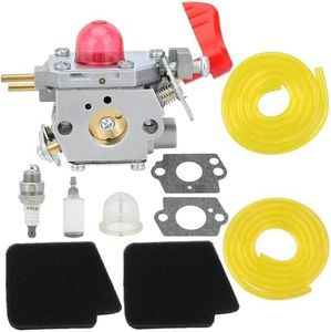 Hipa 545081857 Carburetor Kit for Poulan BVM200FE Carb Craftsman 25CC Leaf Blower Parts Replace Zama C1U-W43 C1U-W43B C1U-W43C with Air Filter Fuel Line Kit