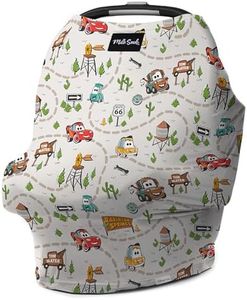 Milk Snob Original Disney 5-in-1 Baby Cover, Breastfeeding, Car Seat, Carrier, Stroller, High Chair, Shopping Cart, Canopy, Baby Shower Gender Neutral Gifts, Nursing Top (Pixar Cars)