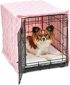 New World Dog Crate Cover Featuring Teflon Fabric Protector, Dog Crate Cover Fits New World & Midwest 24-Inch Dog Crates, Pink Designer Pattern