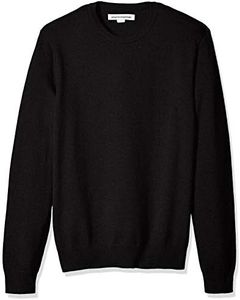 Amazon Essentials Jersey de cuello redondo (Disponible en Tallas Grandes) Hombre, Negro, XXL