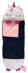 Happy Nappers - Perfect Play Pillow Large Size - 30" Pillow Extends to 66" Sleeping Bag - Shimmer Unicorn, Multicolor (6762IT)