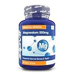 Magnesium 500mg, 90 Vegan Tablets. 3 Months Supply. Supports Muscle and Bone Health. Vegan Formula Magnesium Supplement.