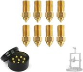 Creality Upgraded Ender-3 V3 SE High-Speed Brass Nozzle Kit (8PCS), 3D Printer Accessories Extruder Nozzle for Ender-7/Ender-5 S1, High Hardness, 0.25mm x1, 0.4mm x 4, 0.6mm x 2, 0.8mm x 1