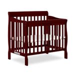 Dream On Me 4 in 1 Aden Convertible Mini Crib, Cherry