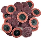 Sungold Abrasives 74903 Medium Non Woven Surface Conditioning R-Type Quick Change Disc, 2-Inch, Maroon (25/Box)