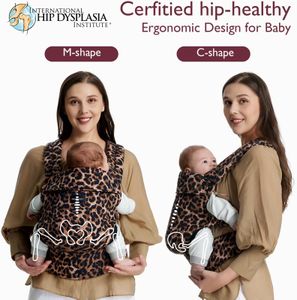 Momcozy Baby Carrier – Leopard Print Ergonomic Infant Sling
