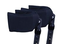 Crutcheze Forearm Crutch Cuff Pads Padding for Forearm Walking Crutches - Forearm Crutches Accessories for Adults - USA Made Mobility Accessory (Black)