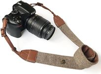 Alled Camera Strap Neck,Camera Strap for Canon Nikon Sony Lumix Kodak Fuji Olympus Dslr Universal,Vintage Soft Comfortable Adjustable Quick Release Camera Shoulder Neck Strap (Soft Brown)