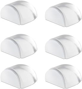 VIDELLY 6 Pieces Door Stopper Transparent Self-Adhesive Door Stopper Floor Wall Buffers Protector Acrylic Shower Door Stopper No Drilling for Home Office Protect Walls and Furniture