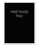 BookFactory Meeting Notepad/Notes / 3 Notepads - 50 Pages (Ruled Format), 3 Note Pads 8.5" x 11" (MTG-052-7CPad-MX)