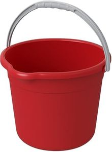 JOEY'Z 10QT (9.5L) Cleaning Bucket with Handle and Spout – Heavy Duty Mop Bucket for Household Use, Utility Pail for Water, Storage, or Car Wash - Plastic Buckets, Plastic Buckets with Handles