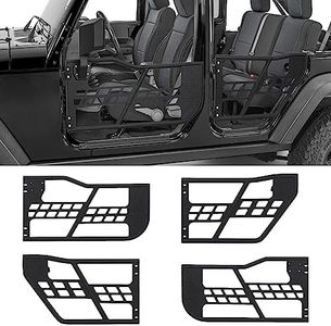 MERXENG Off Road Tubular Trail Doors for 2021-2023 Ford Bronco 4 Door - Set of 4 Tube Half Door Guards (Not Include Mirrors)