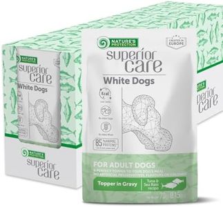 Nature's Protection Superior Care Wet Dog Food - Tuna & Sea Bass, High Protein Dog Food Topper for Adult All Breeds Light Coated Dogs, 2.46 oz. Pouches (24-Pack)