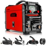 MIG Welder 135Amp: DEKO 220V Flux Core MIG/Lift TIG/Stick 3-in-1 Welding Machine IGBT Inverter Portable Kit with Welding Gun, Wire