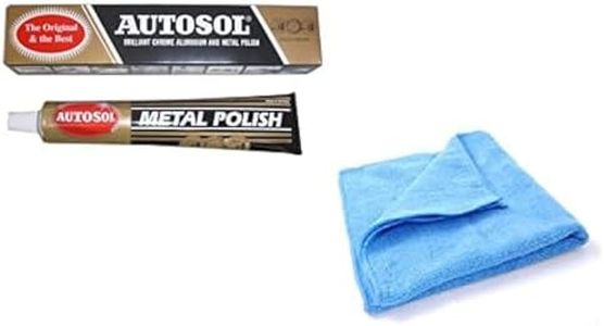 1 x 75ml Tube Solvol Autosol And Microfibre Cloth Chrome Ali & Metal Polish