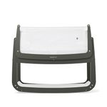 SnuzPod 4 Bedside Crib - Rocking Next to Me Crib with Lift off Bassinet, Lightweight Portable Baby Bed Cot with Zip-Down Wall 3D Breathable Mattress, 6 Height Settings and Comfort Incline Mode, Sage