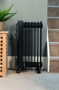 Russell Hobbs Oil Radiator, 1500W – Portable Electric Heater, Black