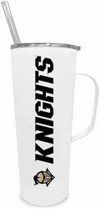 Campus Colors NCAA Stainless Steel 20oz Roadie With Handle & Dual Option Lid With Straw - Officially Licensed Tumbler