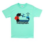 Step Brothers It's Better in The Bahamas Adult T-Shirt (Adult X-Large) Turquoise Green