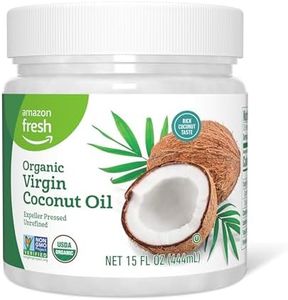 Amazon Fresh, Organic Virgin Coconut Oil, 15 Fl Oz (Previously Happy Belly, Packaging May Vary)