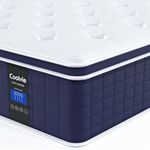 Coolvie Twin XL Mattress 14 Inch, Hybrid XL Twin Mattress in a Box, 4 Layer Premium Foam with Pocket Springs for Motion Isolation and Pressure Relieving, Medium Firm Feel, 100-Night Trial